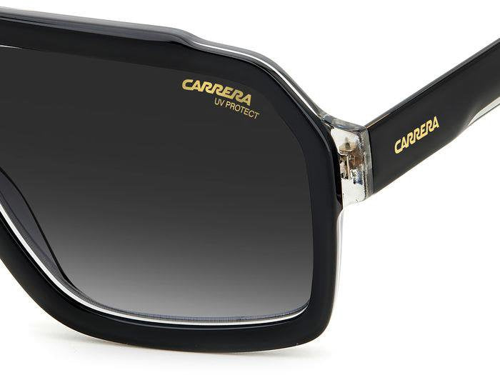 Carrera Carrera 1053/S 08A9O Black Grey Square Men's Sunglasses