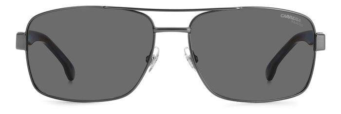 Carrera 8063/S Matte Dark Ruthenium Rectangular Men's Polarized Sunglasses