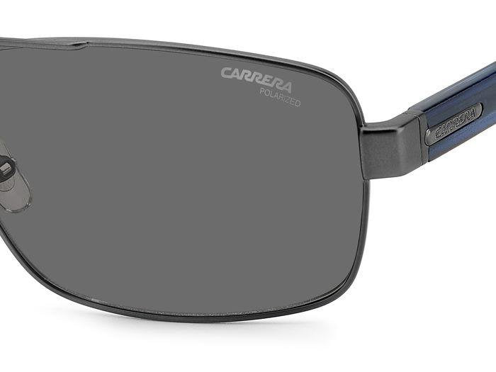Carrera 8063/S Matte Dark Ruthenium Rectangular Men's Polarized Sunglasses