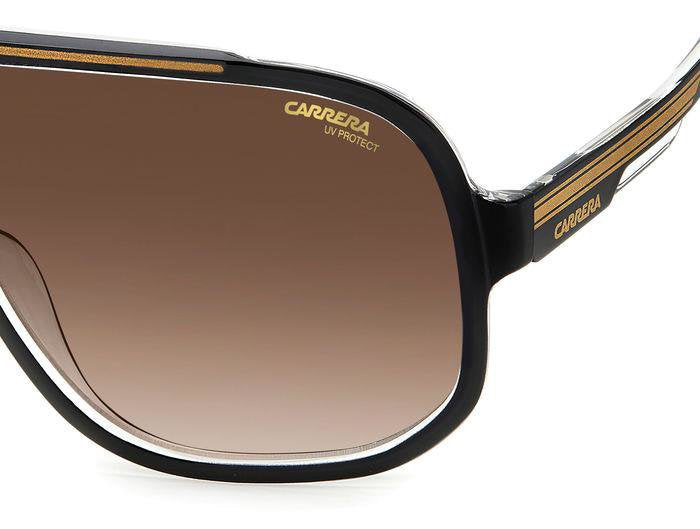 Carrera Carrera 1058/S 2M2HA Black Gold Brown Shaded Square Men's Sunglasses