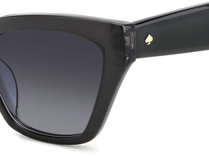 Kate Spade Fay/G/S UIH9O DKGRY BLK Rectangular Women's Sunglasses