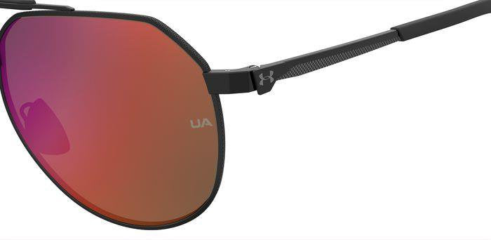 Under Armour UA Honcho/G 807UZ Black Full Rim Pilot Sunglasses