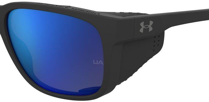 Title- Under Armour UA Glacial 0037N Matte Black Full Rim Rectangular Sunglasses