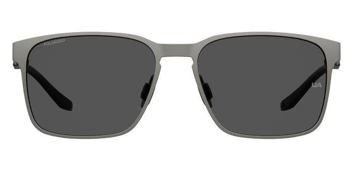 Under Armour UA Assist MTL/G 5MOM9 Matte Dark Ruthenium Black Full Rim Rectangular Sunglasses