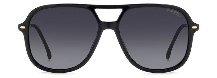 Carrera 3018/S 8079O Black Square Double Bridge Women's Sunglasses