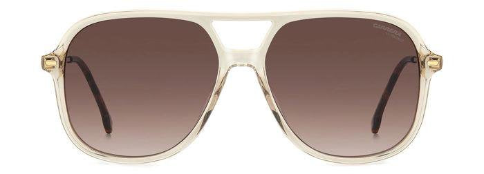 Carrera 3018/S FWMHA Nude Square Double Bridge Women's Sunglasses