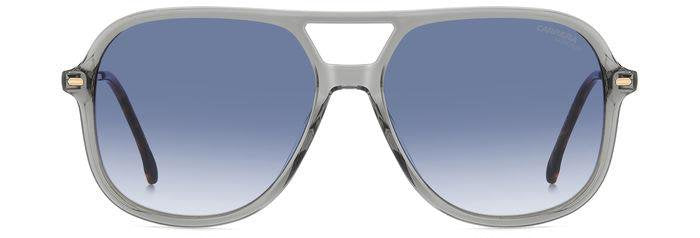 Carrera 3018/S KB708 Grey Square Double Bridge Women's Sunglasses