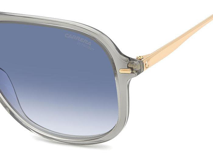 Carrera 3018/S KB708 Grey Square Double Bridge Women's Sunglasses
