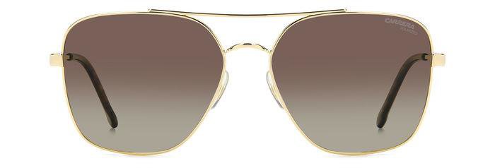 Carrera 3019/S 06JLA Gold Havana Square Double Bridge Women's Sunglasses