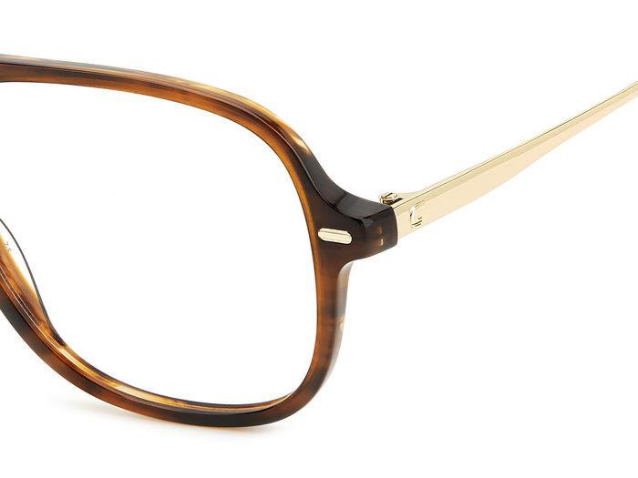 Carrera 3023 EX4 Brown Horn Square Double Bridge Women's Eyeglasses