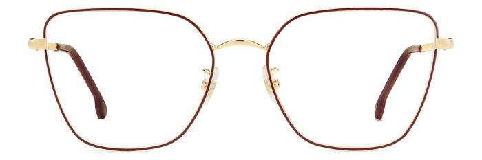 Carrera 3022 NOA Gold Burgundy Rectangular Women's Eyeglasses