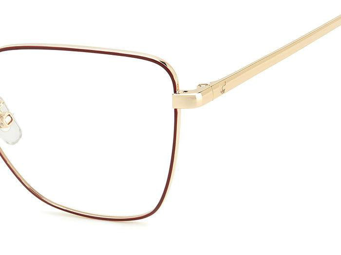 Carrera 3022 NOA Gold Burgundy Rectangular Women's Eyeglasses