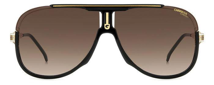 Carrera Carrera 1059/S 2M2HA Black Gold Brown Shaded Square Men's Sunglasses