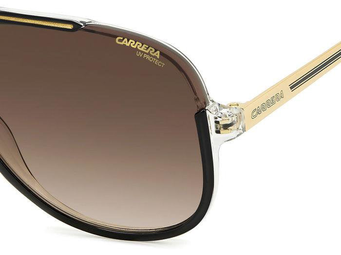 Carrera Carrera 1059/S 2M2HA Black Gold Brown Shaded Square Men's Sunglasses