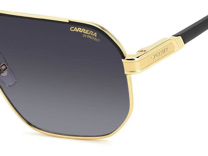 Carrera 1062/S SAO9O MTBK GD BK Square Double Bridge Men's Sunglasses