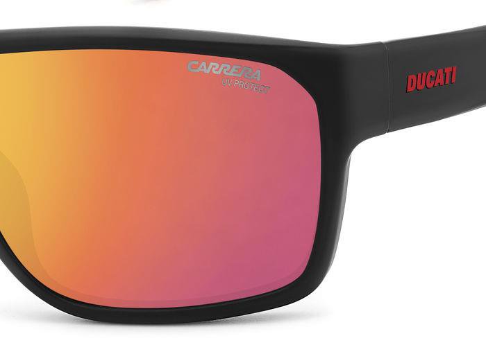 Carrera Ducati Carduc 029/S OITUZ Black Red Rectangular Men's Sunglasses