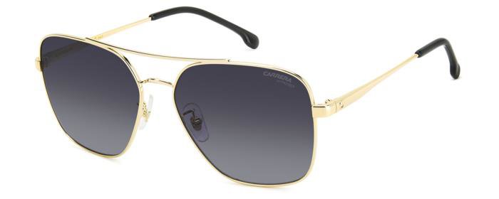 Carrera 3019/S J5G9O Gold Square Double Bridge Women's Sunglasses