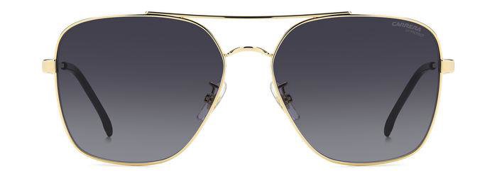 Carrera 3019/S J5G9O Gold Square Double Bridge Women's Sunglasses