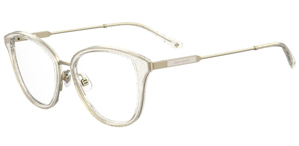 Kate Spade Hallie/G DXQ Beige Glitter Cat Eye Women's Eyeglasses