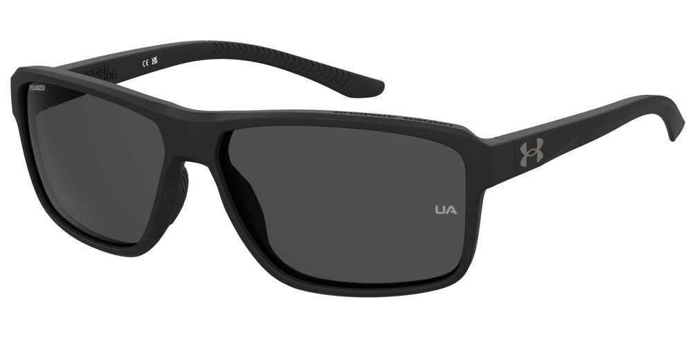 Under Armour UA Kickoff 003M9 Matte Black Full Rim Rectangular Sunglasses