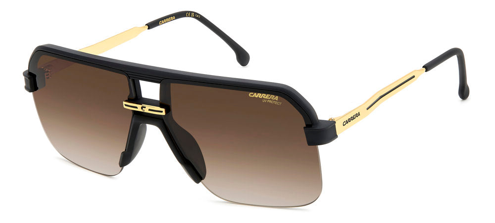 Carrera Carrera 1066/S 00386 MTT BLACK Square Men's Sunglasses