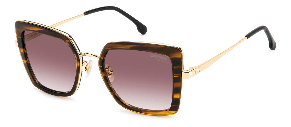 Carrera 3031/S EX43X Brown Horn Women's Sunglasses