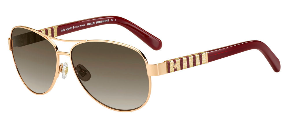 Kate Spade Dalia/S US 000HA Rose Gold Pilot Women's Sunglasses
