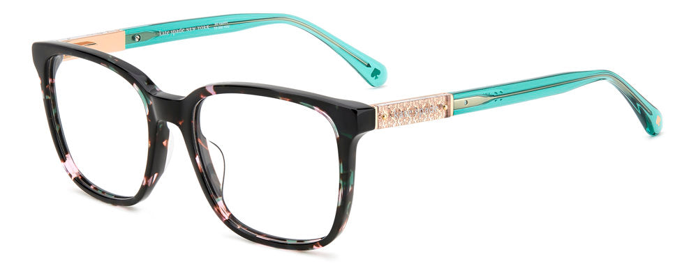 Kate Spade Fable MYA GRN PNK HV Rectangular Women's Eyeglasses