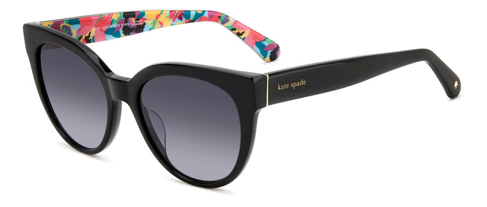 Kate Spade Javana/G/S 8079O Black Round Women's Sunglasses