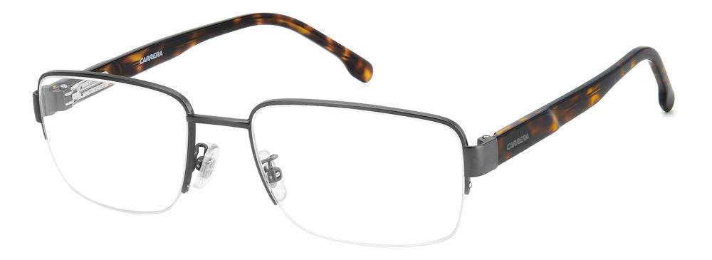 Carrera C Flex 05/G R80 MTDK Ruthenium Rectangular Men's Eyeglasses