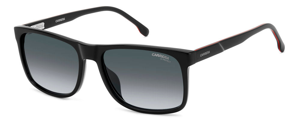 Carrera C Flex 01/G/S OIT9O Black Red Rectangular Men's Sunglasses