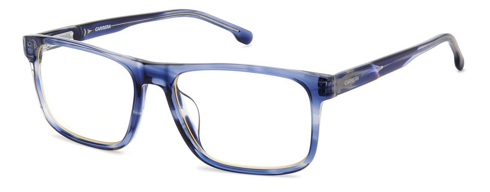 Carrera C Flex 04/G 38I99 Blue Horn Rectangular Men's Eyeglasses