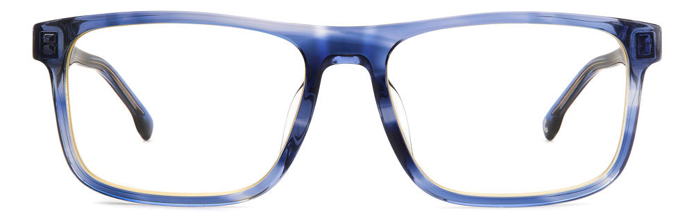 Carrera C Flex 04/G 38I99 Blue Horn Rectangular Men's Eyeglasses