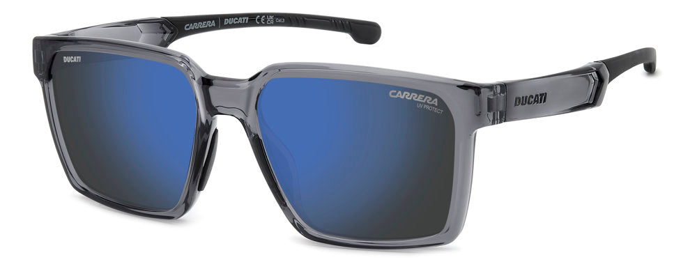 Carrera Ducati Carduc 045/S R6SXT Grey Black G Rectangular Men's Sunglasses