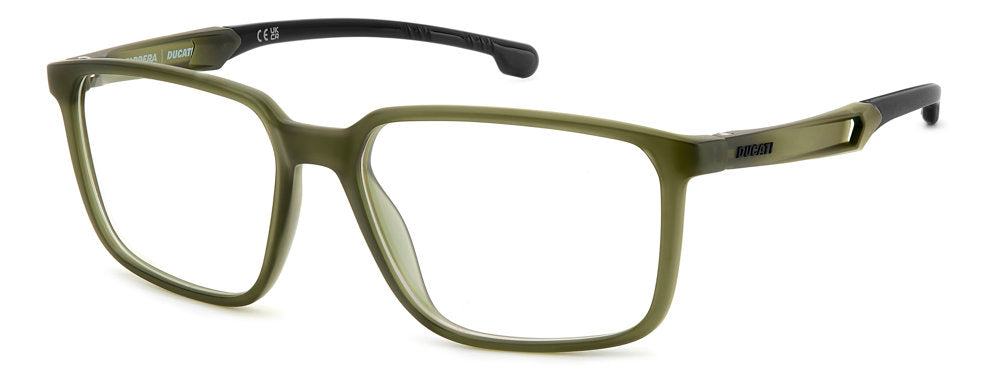 Carrera Ducati Carduc 046 TBO Milit Grn Rectangular Men's Eyeglasses