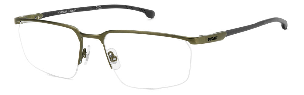 Carrera Ducati Carduc 048 TBO Milit Grn Rectangular Men's Eyeglasses