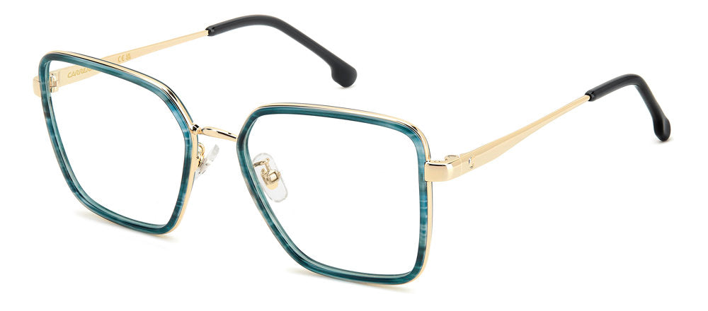 Carrera 3050 6AK Green Horn Square Women's Eyeglasses