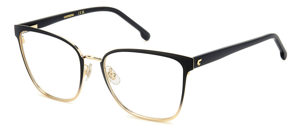 Carrera 3051 2M2 BLK GOLD B Rectangular Women's Eyeglasses