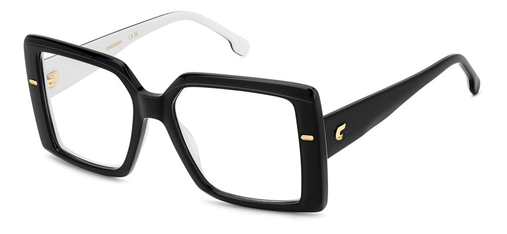 Carrera 3054 80S BLACK WHTE Square Women's Eyeglasses