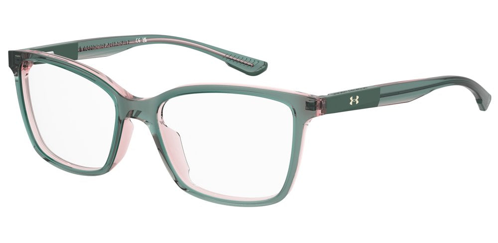 Under Armour UA 5093 039 Pink Green Grey Full Rim Cat Eye Eyeglasses
