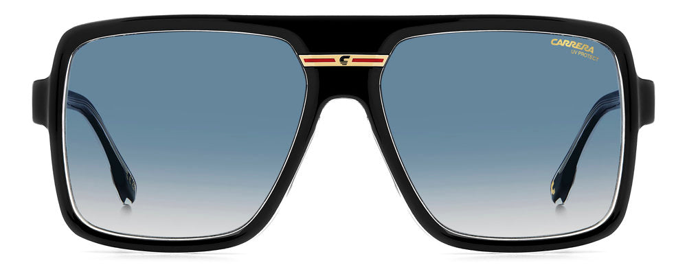 Carrera Victory C 09/S 7C508 Black CRY Rectangular Men's Sunglasses