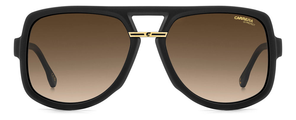 Carrera Victory C 10/S I4686 MT BK GD Square Double Bridge Men's Sunglasses