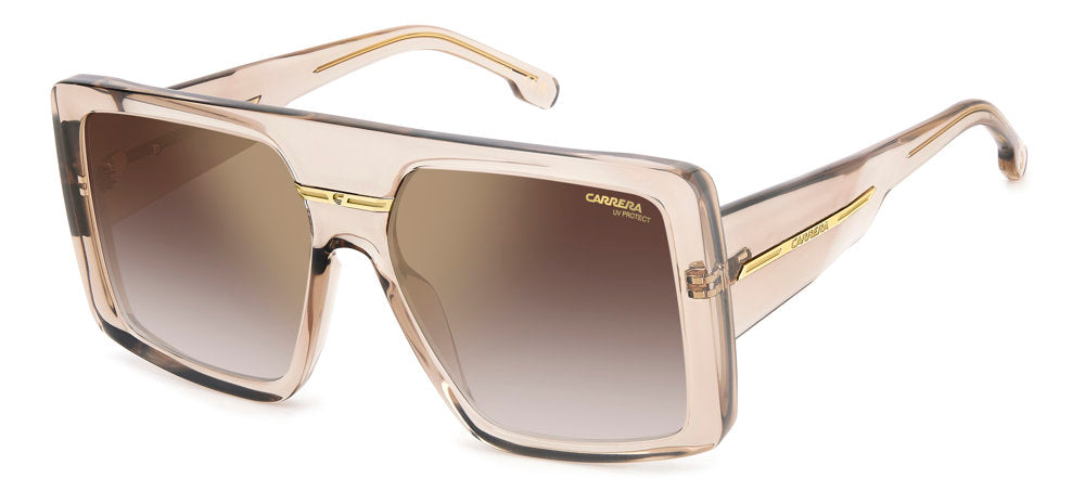 Carrera Victory C 13/S FIBYK Nude Gold Square Women's Sunglasses