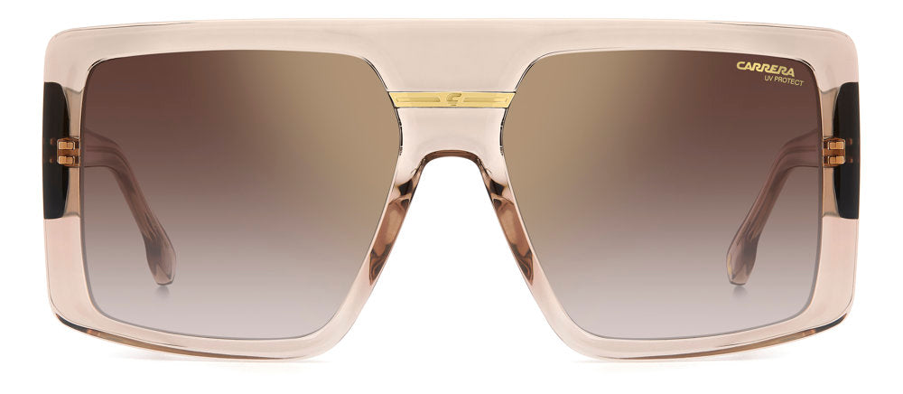 Carrera Victory C 13/S FIBYK Nude Gold Square Women's Sunglasses