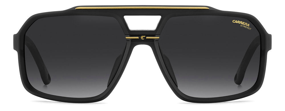 Carrera C Sport 03/S I469O Matte Black Gold Rectangular Men's Sunglasses