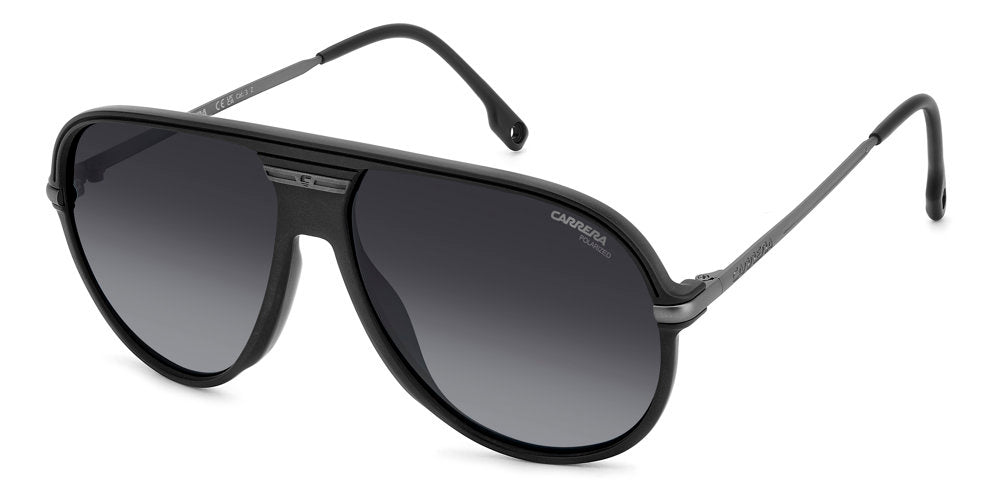 Carrera C Sport 06/S RZZWJ Matte Black Dark Ruthenium Pilot Men's Sunglasses