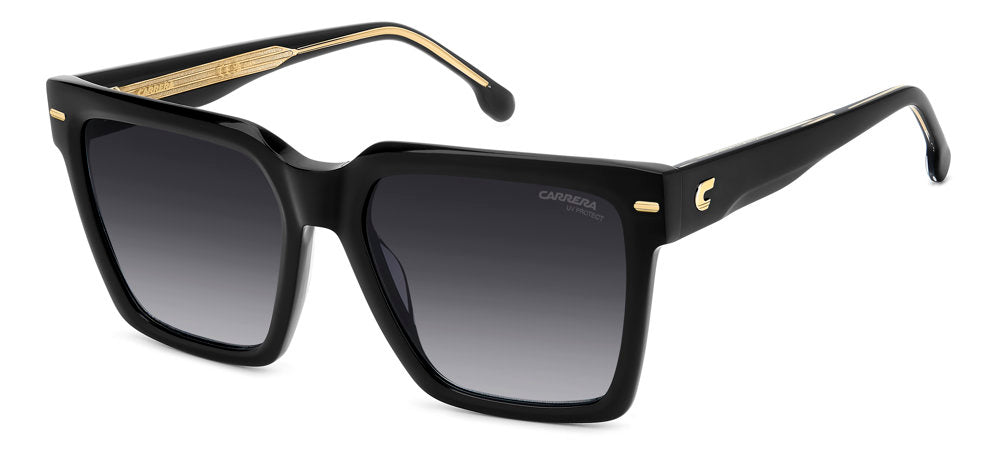 Carrera 3067/S 8079O Black Rectangular Women's Sunglasses