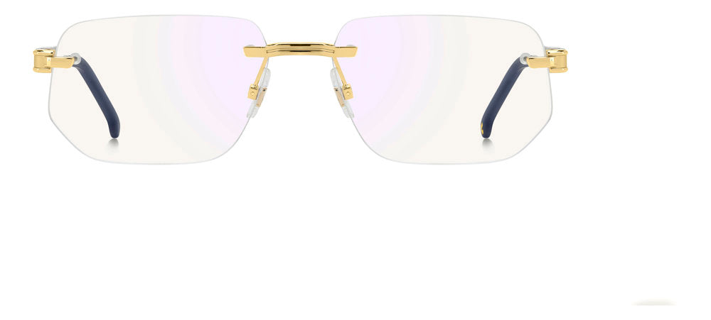Carrera 1142 0012Y Yellow Gold Men's Rimless Rectangular Eyeglasses
