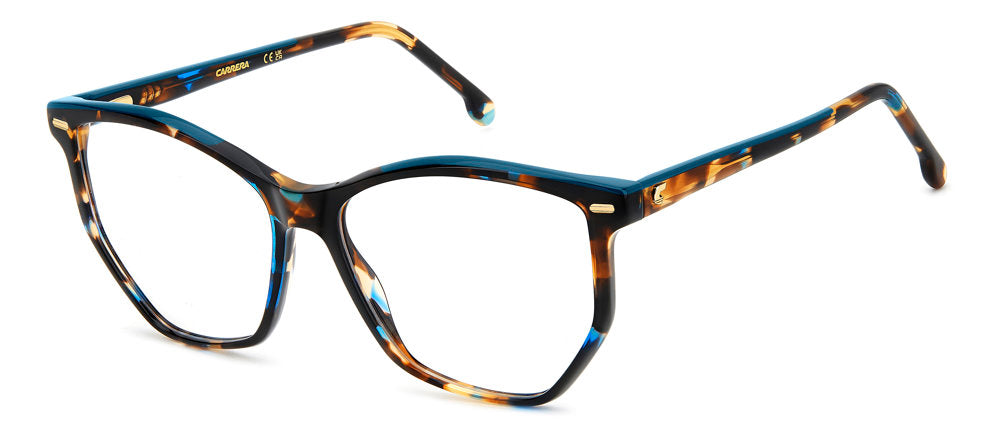 Carrera 3058 6UZ Teal Havana Square Women's Eyeglasses