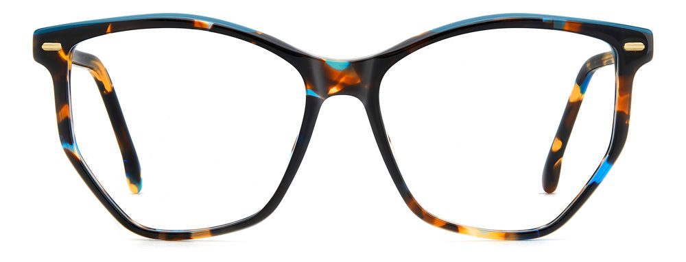 Carrera 3058 6UZ Teal Havana Square Women's Eyeglasses